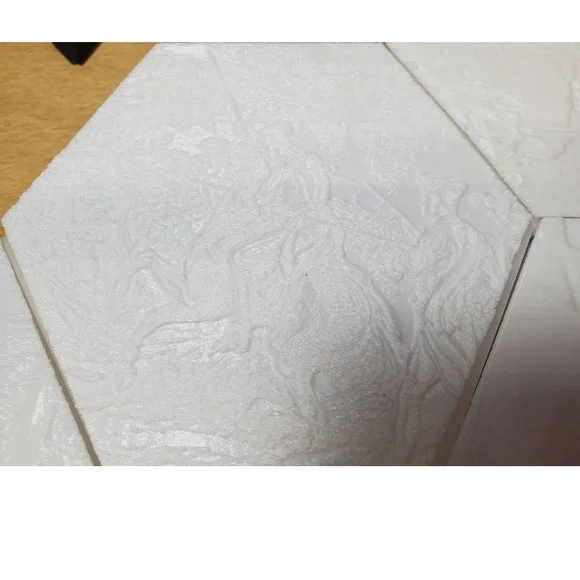3D Printed Lithophane Modular Remote LED Light Decor Wall Art Revolutionary War